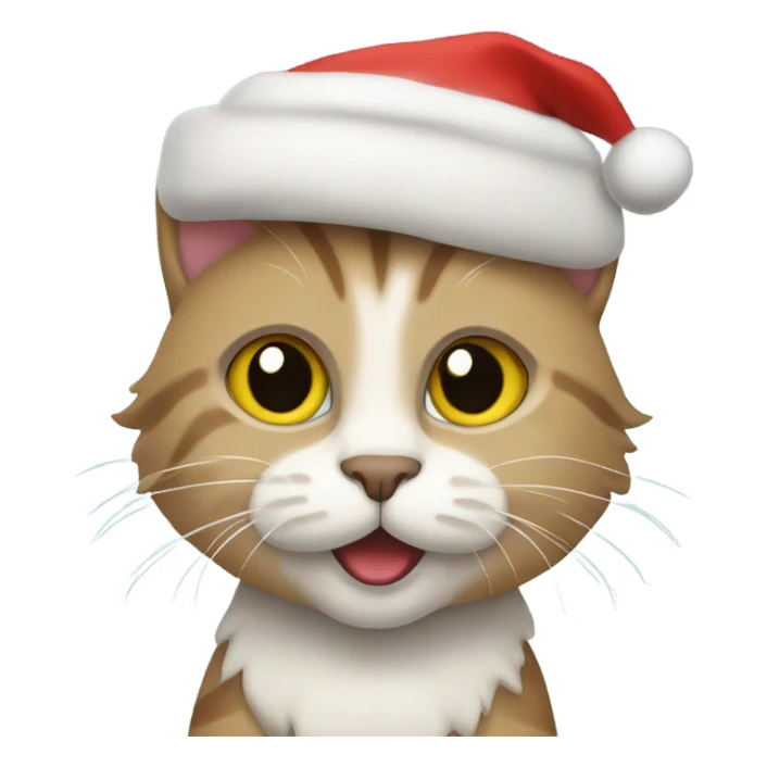 Cat at Christmas  sticker