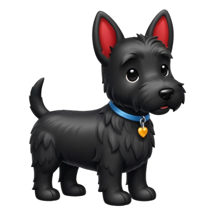 Scottie dog emoji sticker