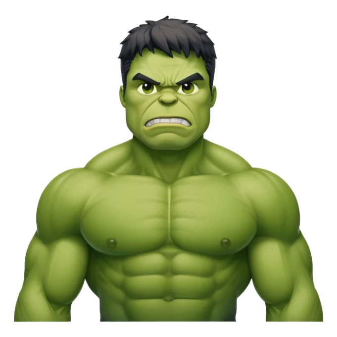 hulk with a shirt on sticker