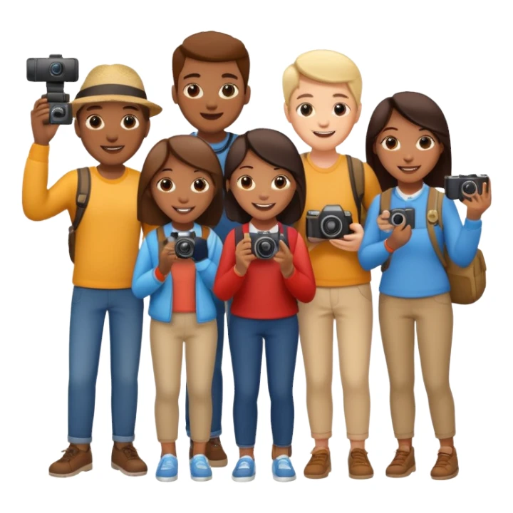 Tourists Taking Photo sticker