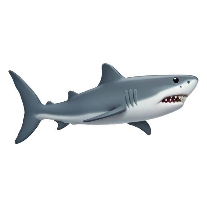 Walking shark with top hat sticker