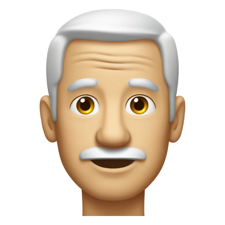 Old guy with neck pimples/acne sticker