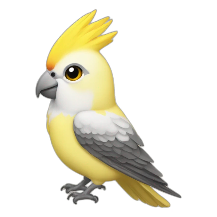 yellow cockatiel sticker