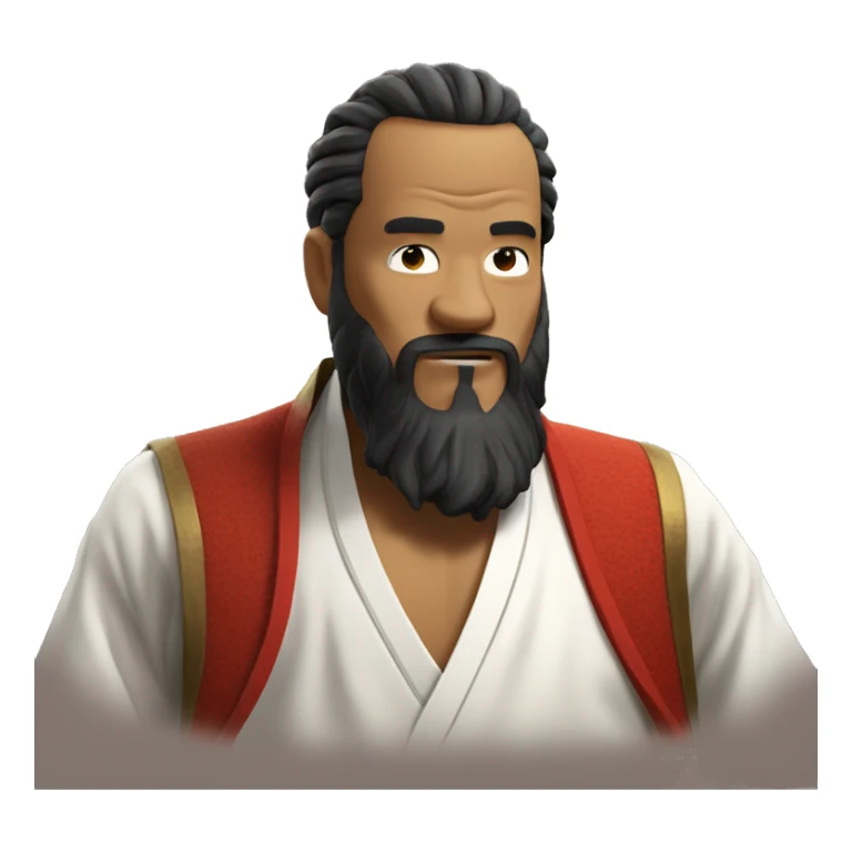 Maestro kung fu con barba sticker