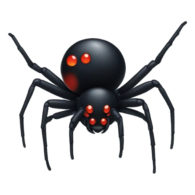 Black widow spider sticker