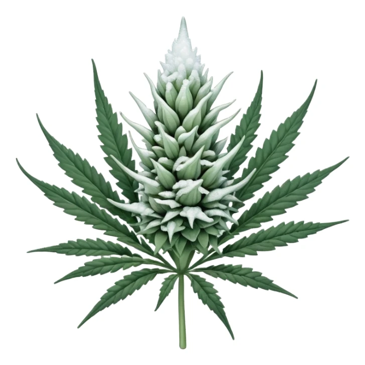 white color marijuana sticker