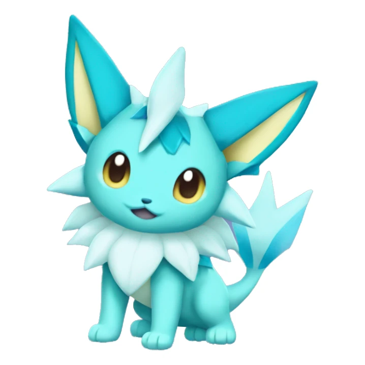 Kawaii Vaporeon-Glaceon-Pokémon full body sticker