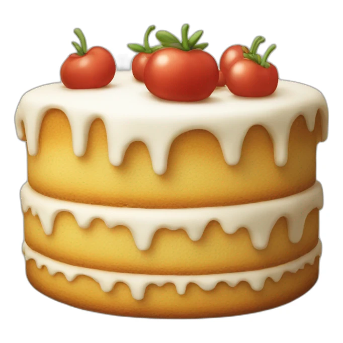 An Italian cake sticker