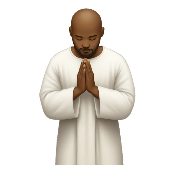 Christian praying  sticker