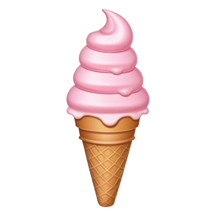 pastel pink icecream sticker