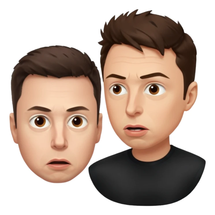 argument between Elon musk and Sam Altman sticker