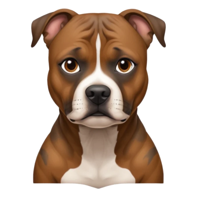 Gorgeous brindle staffie sticker