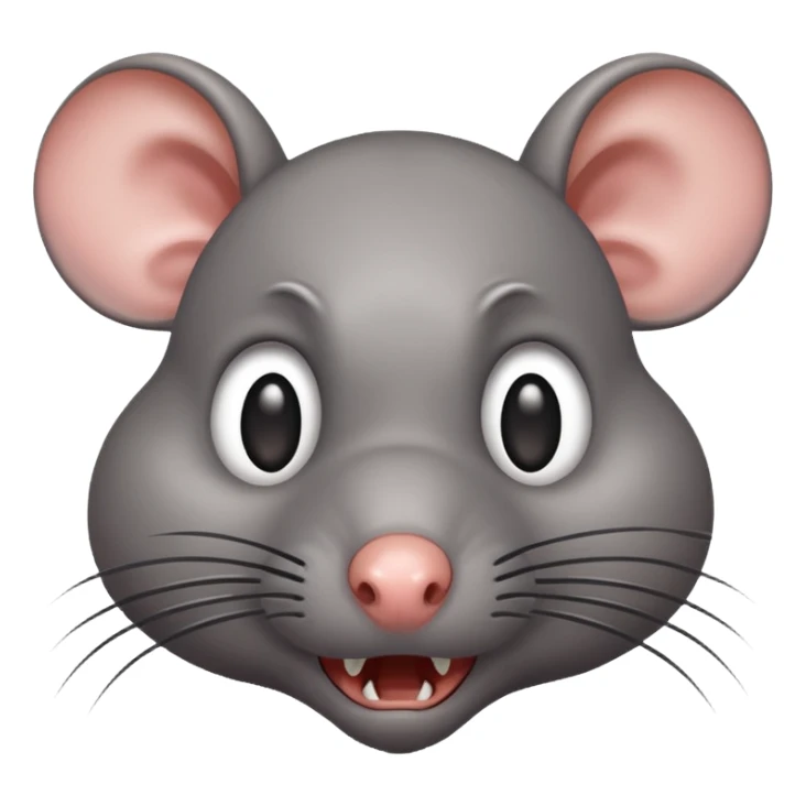 Horrified rat sticker