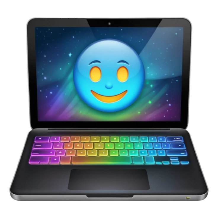 can you create an emoji for vibe coding? like a magic laptop?  sticker