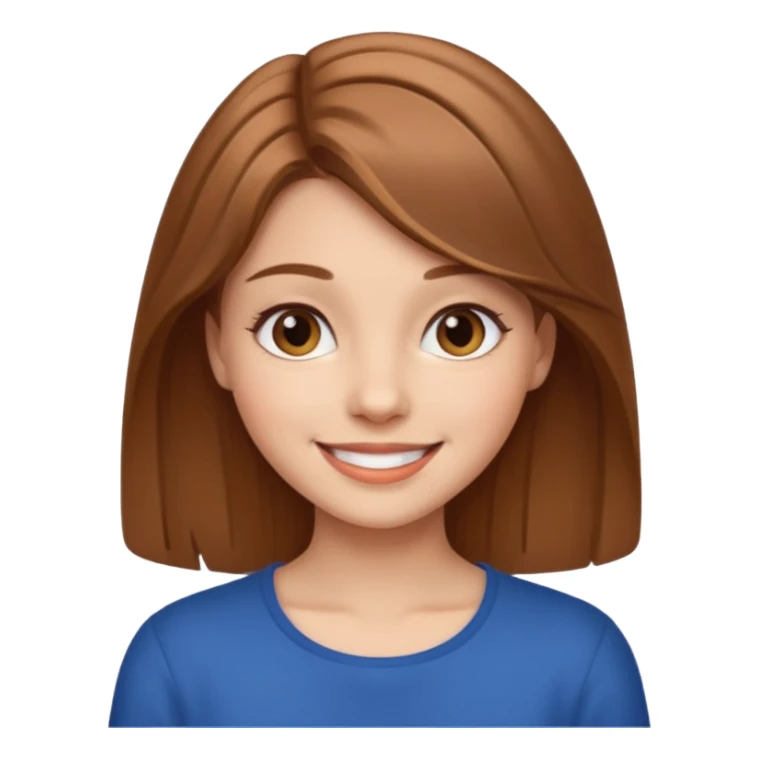 یه دختر زیبا با موهای قهوه ای روشن  sticker