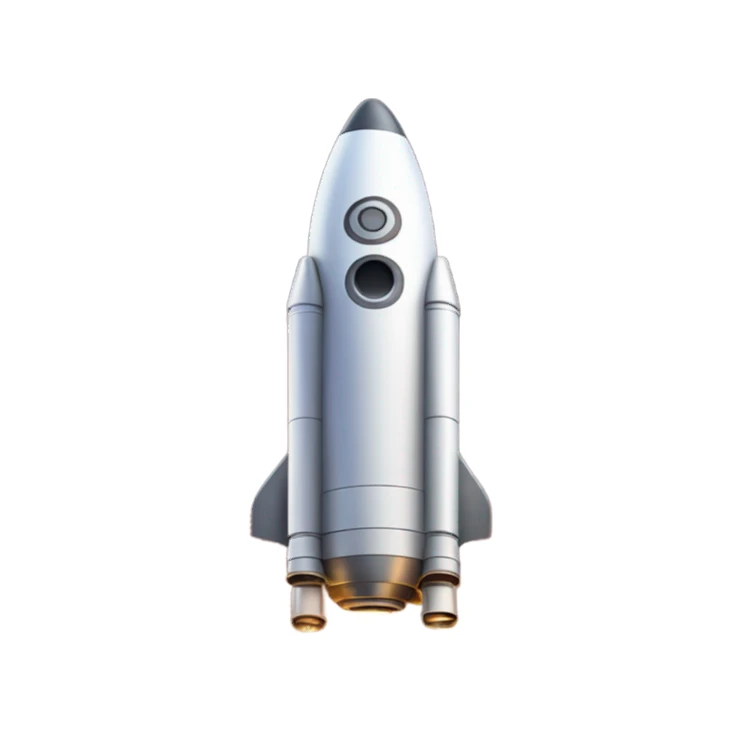 rocket flies to the stars sticker