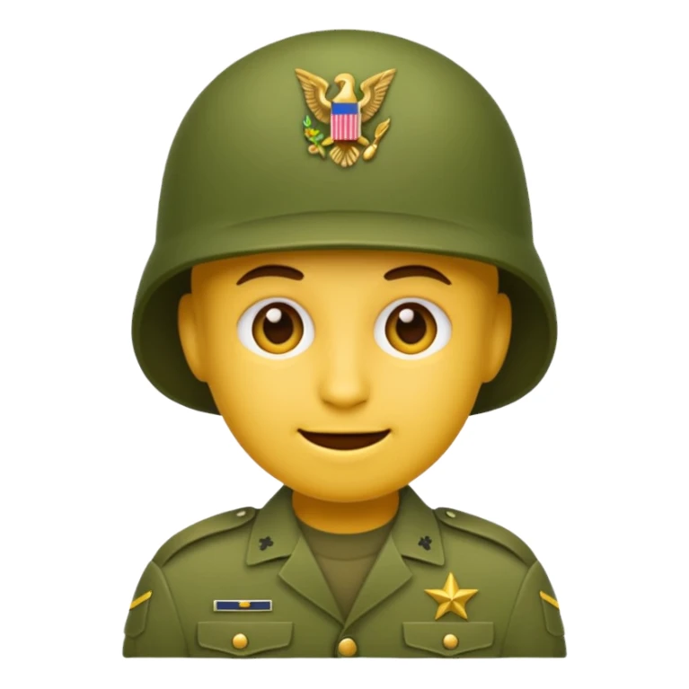 Create emoji of army  sticker