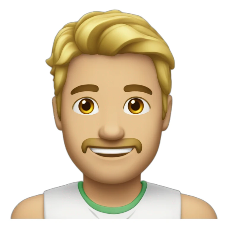 Зеленое веселое дерево sticker