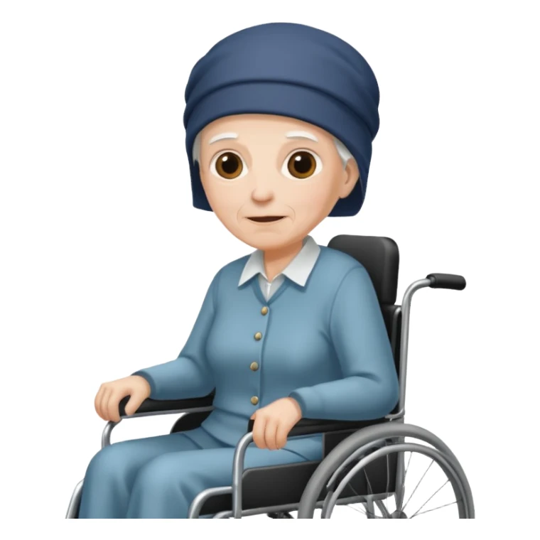 disabled elderly on a wheelchair sticker