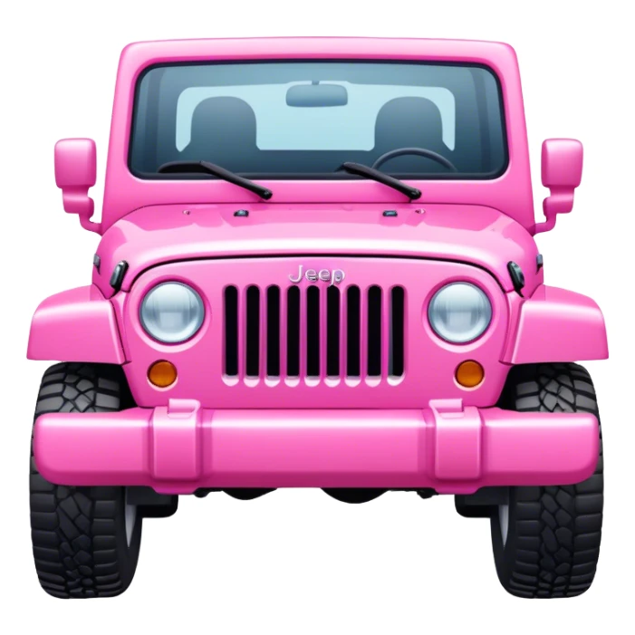 Pink girly modern jeep sticker