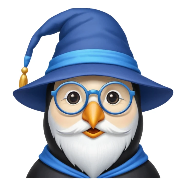 Penguin Wizard sticker