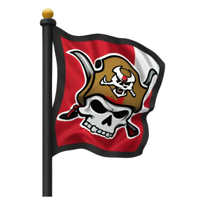 buccaneers nfl flag sticker