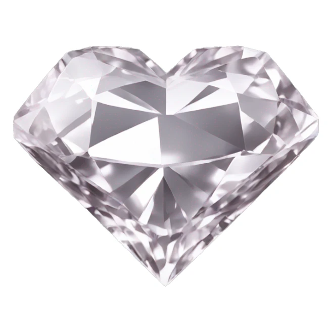 Heart shaped 56-carat crystal diamond sticker