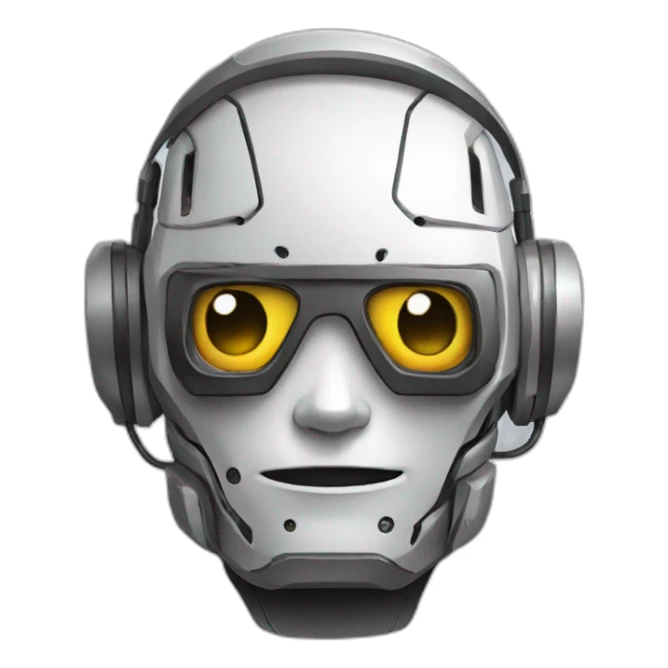 robot gamer sticker