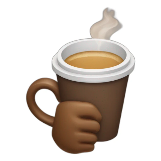 Cheers with coffee sticker