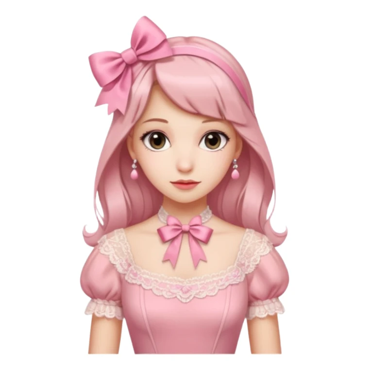 Coquette aesthetic pink sticker