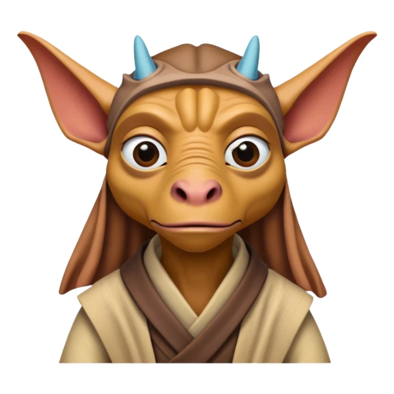 Sleepy jar jar binks from Star Wars sticker