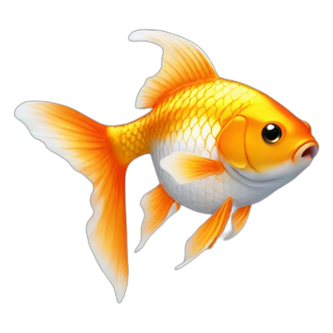 Gold fish sticker