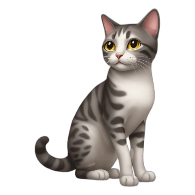 Cat wearing high heels sticker