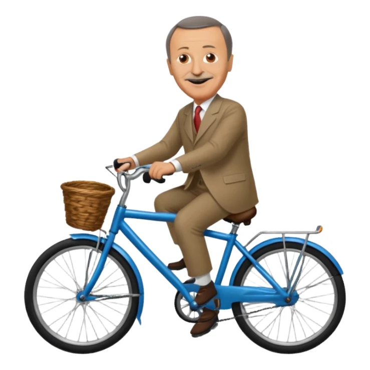Bisiklet süren Erdoğan  sticker