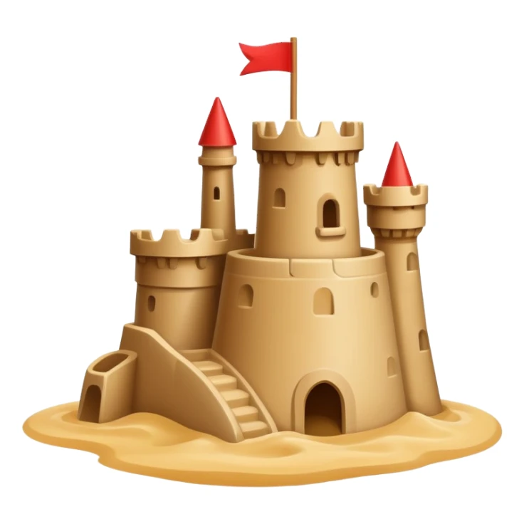 Sandcastle sticker
