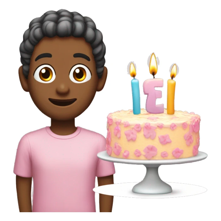 Pastel de cumpleaños con velas  sticker