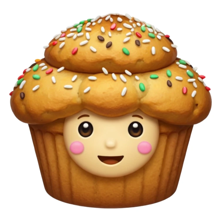 gold muffin sticker
