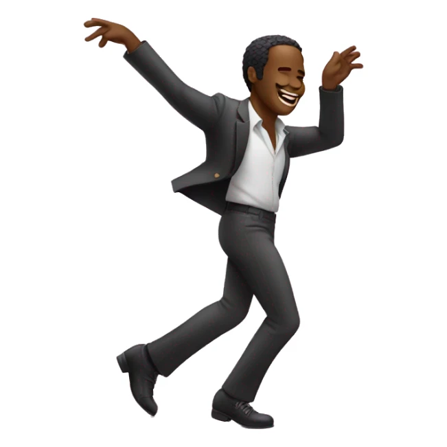 Man dancing at disco sticker