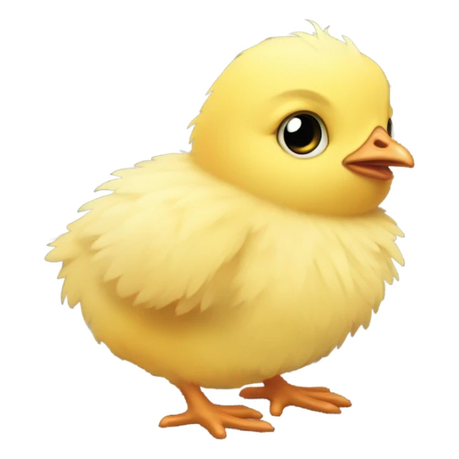 Baby chick sad  sticker