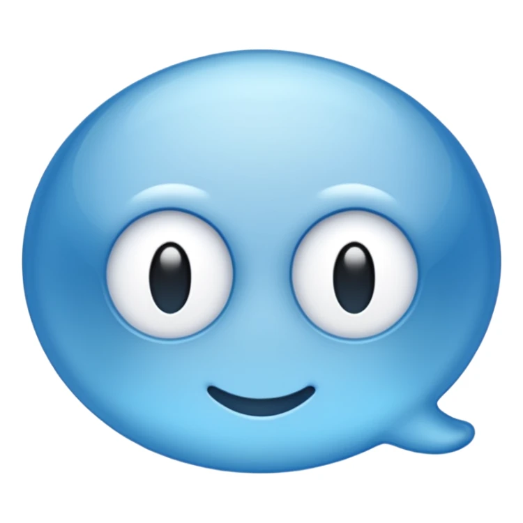 bulle de messagerie sans visage sticker