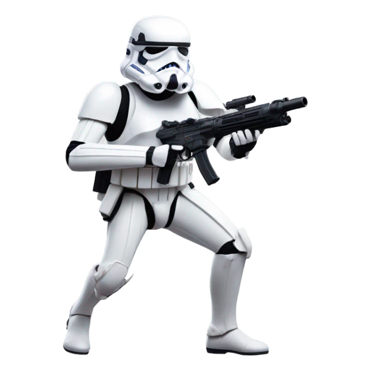 A stormtrooper fighting for the rebels  sticker