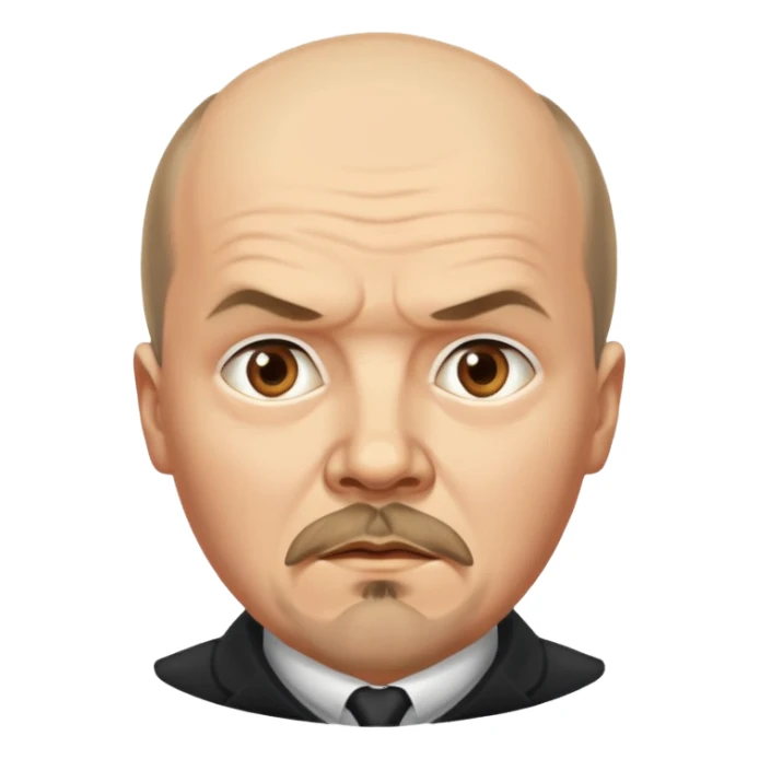 surprised Lenin Realistic sticker