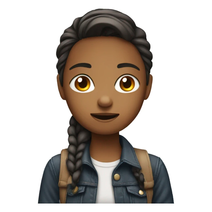 Girl texting a boy sticker