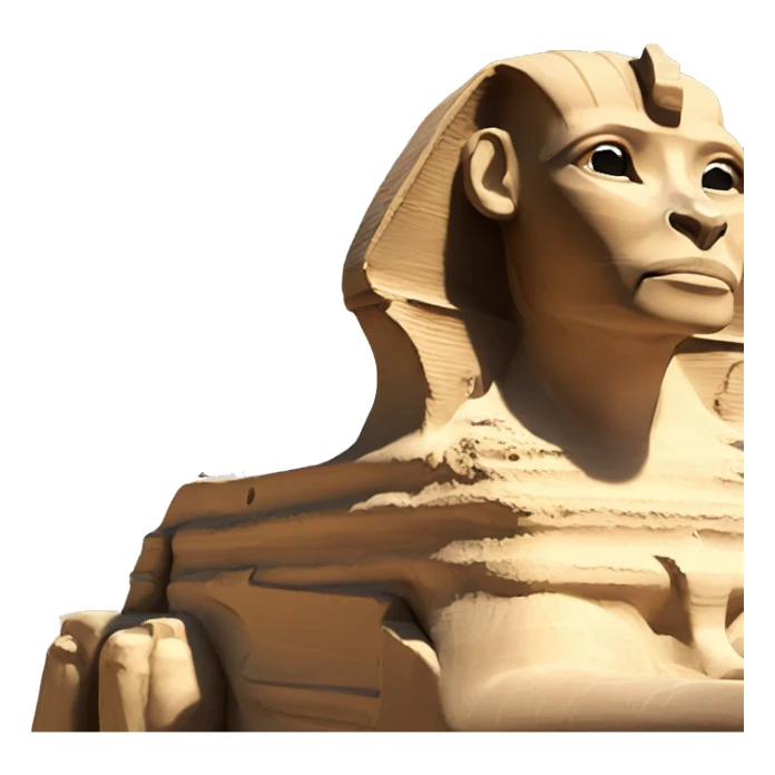 Sphinx and pyramids  sticker