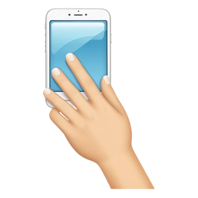 Hand holding slide sticker