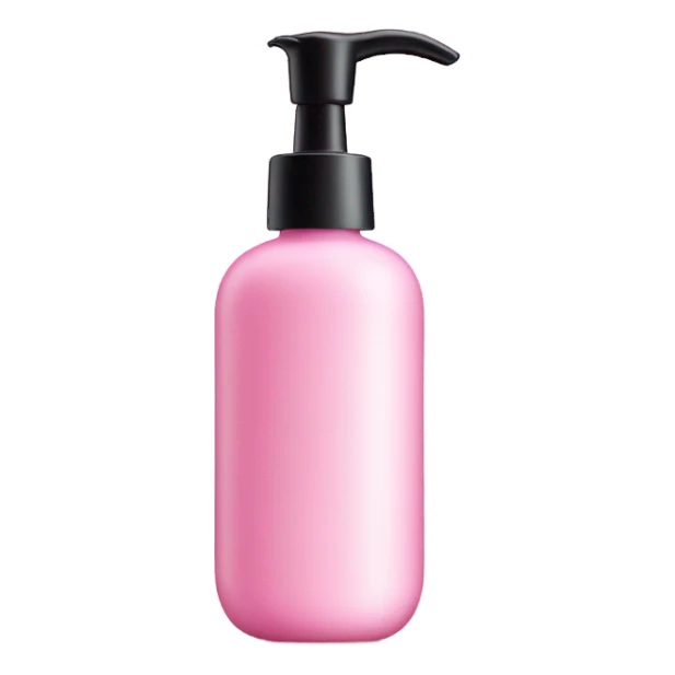 pink skincare bottle sticker
