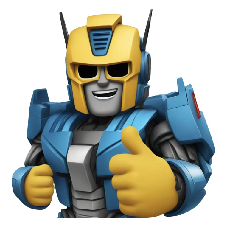 transformer thumbs up sticker
