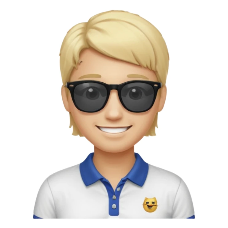 Make me a preppy aesthetic emoji sticker
