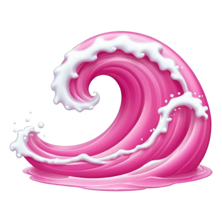 Pink Water Wave  sticker