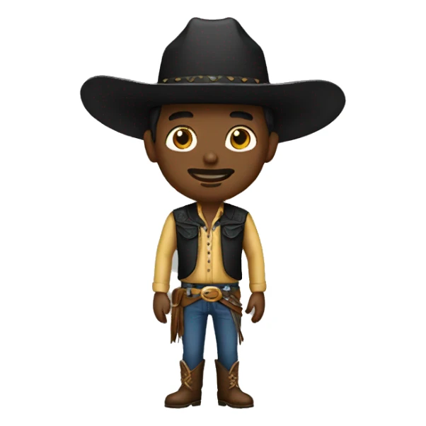 vaquero de negro sticker